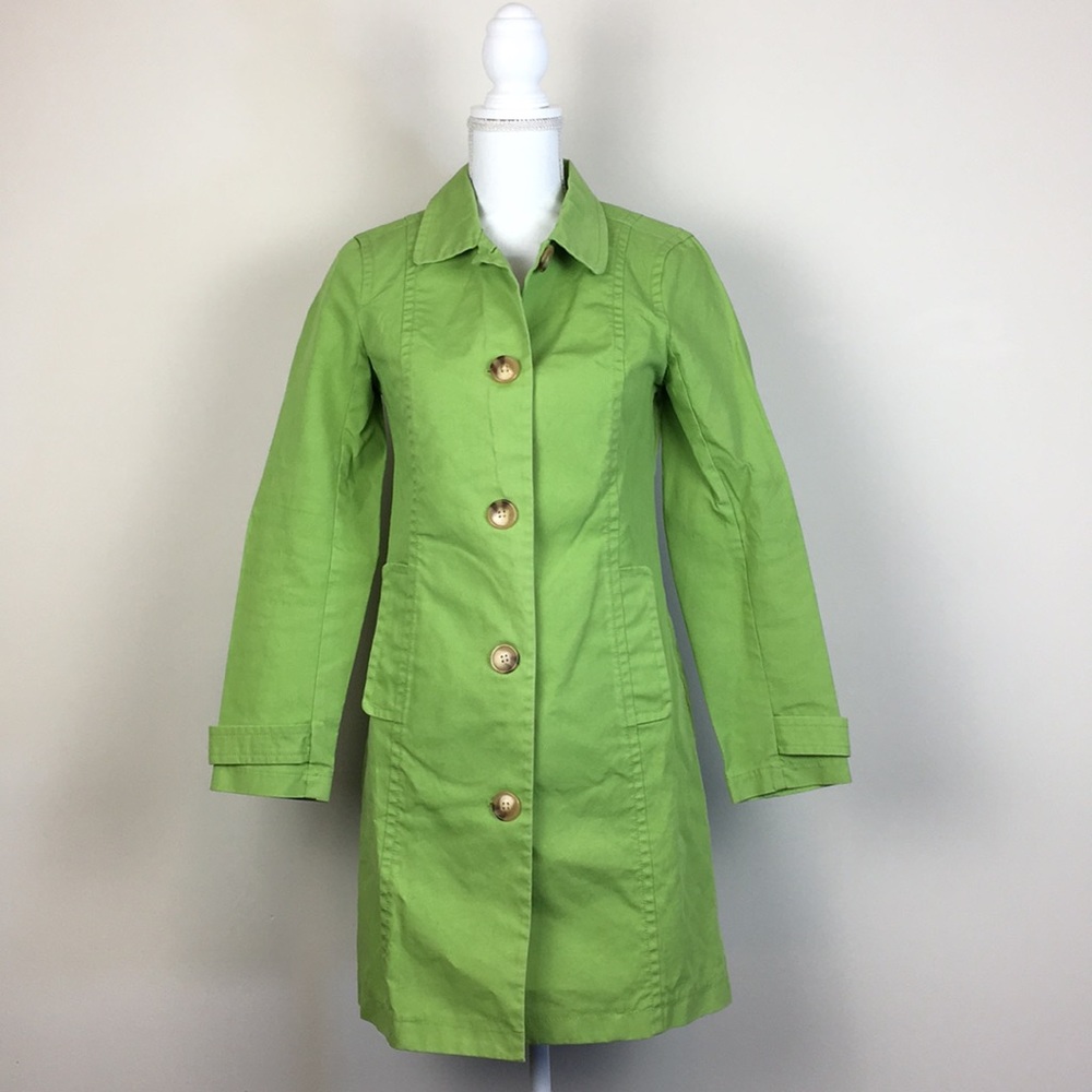 Old Navy Women’s Lime Green Trench Coat Size S